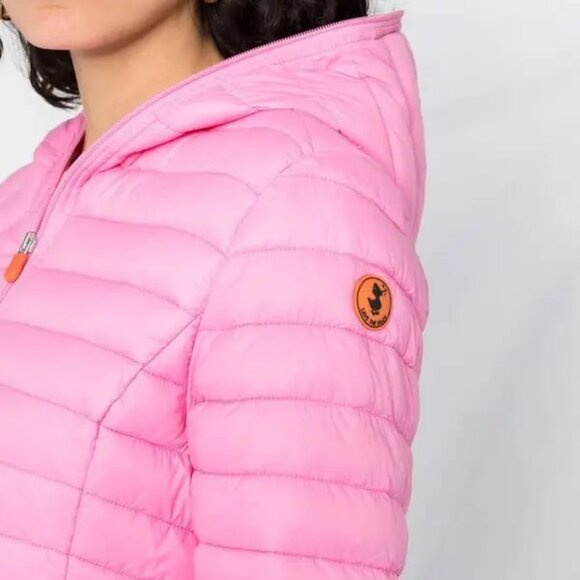 Save The Duck | Daisy Padded Jacket In Aurora Pink - Picture 15 of 16